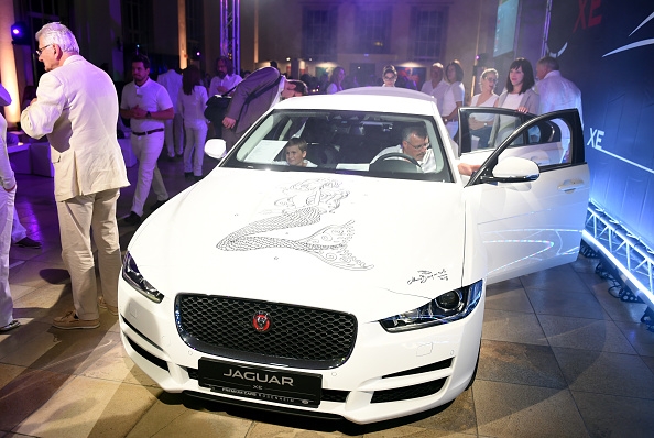The new Jaguar XE during the Jaguar White Night at Wandelhalle Bad Wiessee in Bad Wiessee, Germany