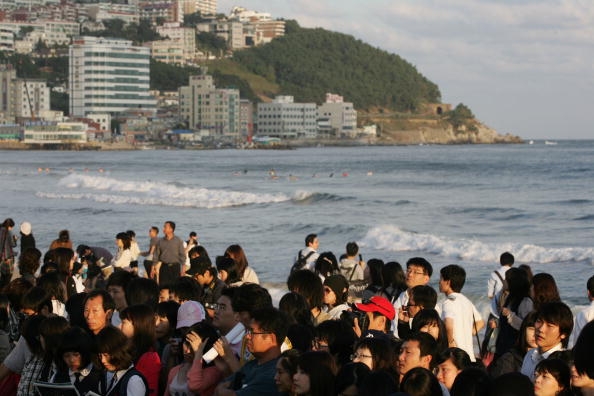 Tourists visit PIFF Plaza at Haewundae beach. South Korea offers several attractions and festivals