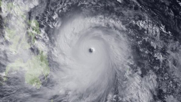 What a storm that packs sustained winds of 140 mile per hour (225 kilometers per hour) looks like from the atmosphere.