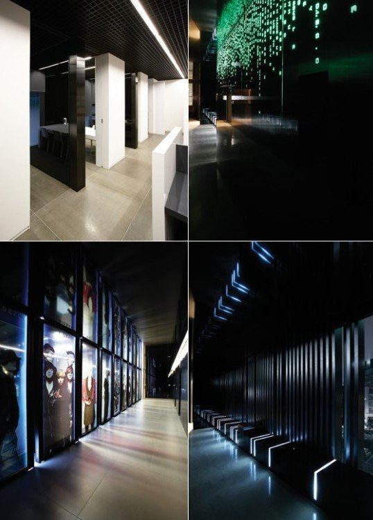 Dark-toned Interior of YG Entertainment Headquarter