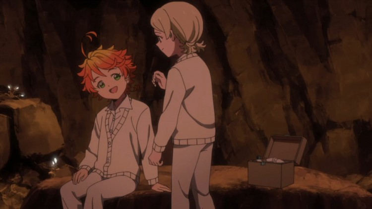 Emma desmaia! tem momentos de Ray E Emma, Anime X/ the promised neverland 2  temporada ep1. 