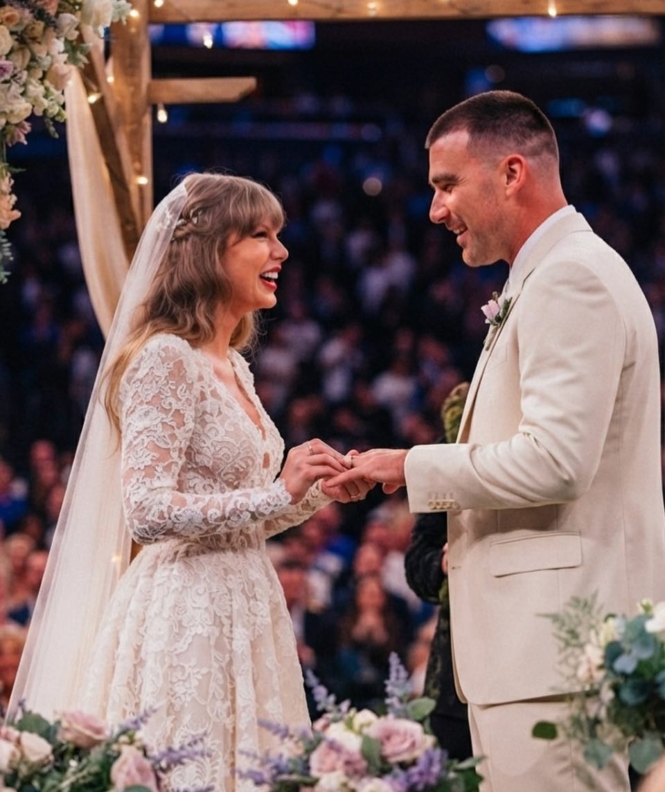 Taylor Swift and Travis Kelce Got Married. Adam Sandler Married Them